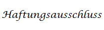Haftungsausschluss - Logo